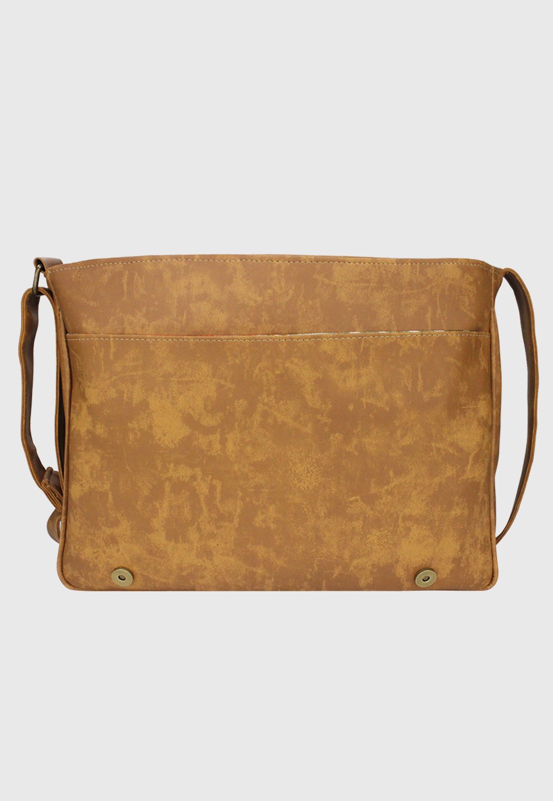Lennas Bolsa Pasta Carteiro Vintage Caramelo A006 Bege 4