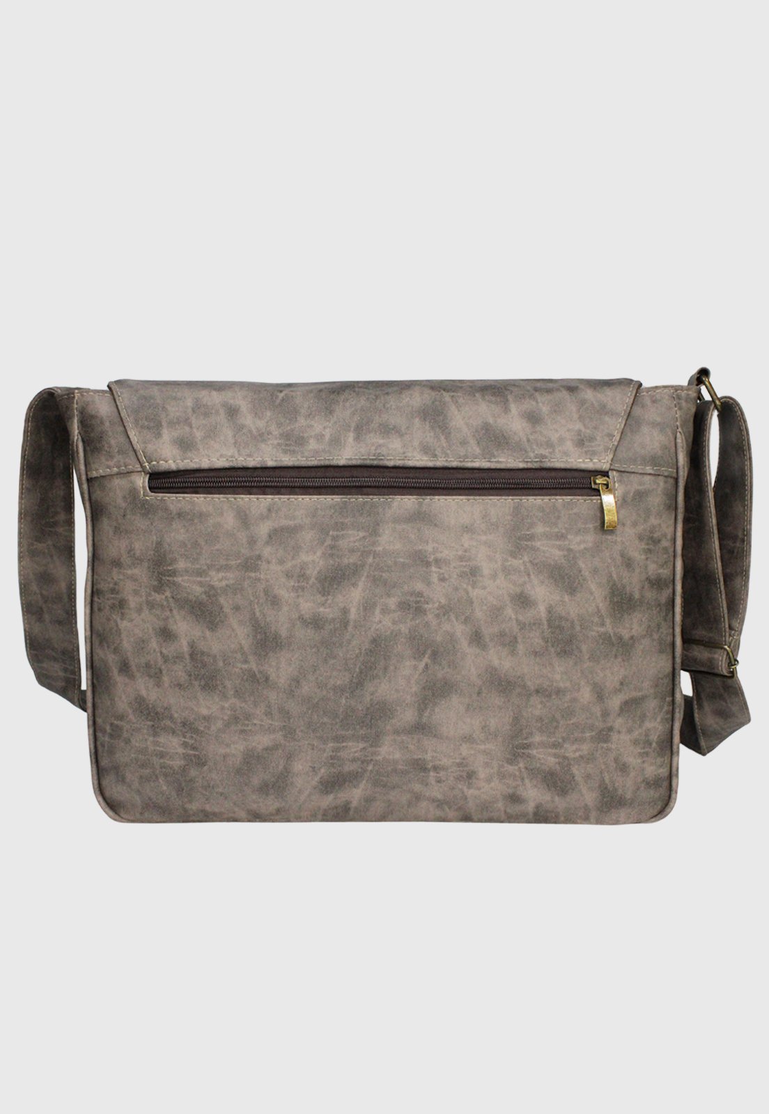 Lennas Bolsa Pasta Carteiro Vintage Rato A006 Cinza 3