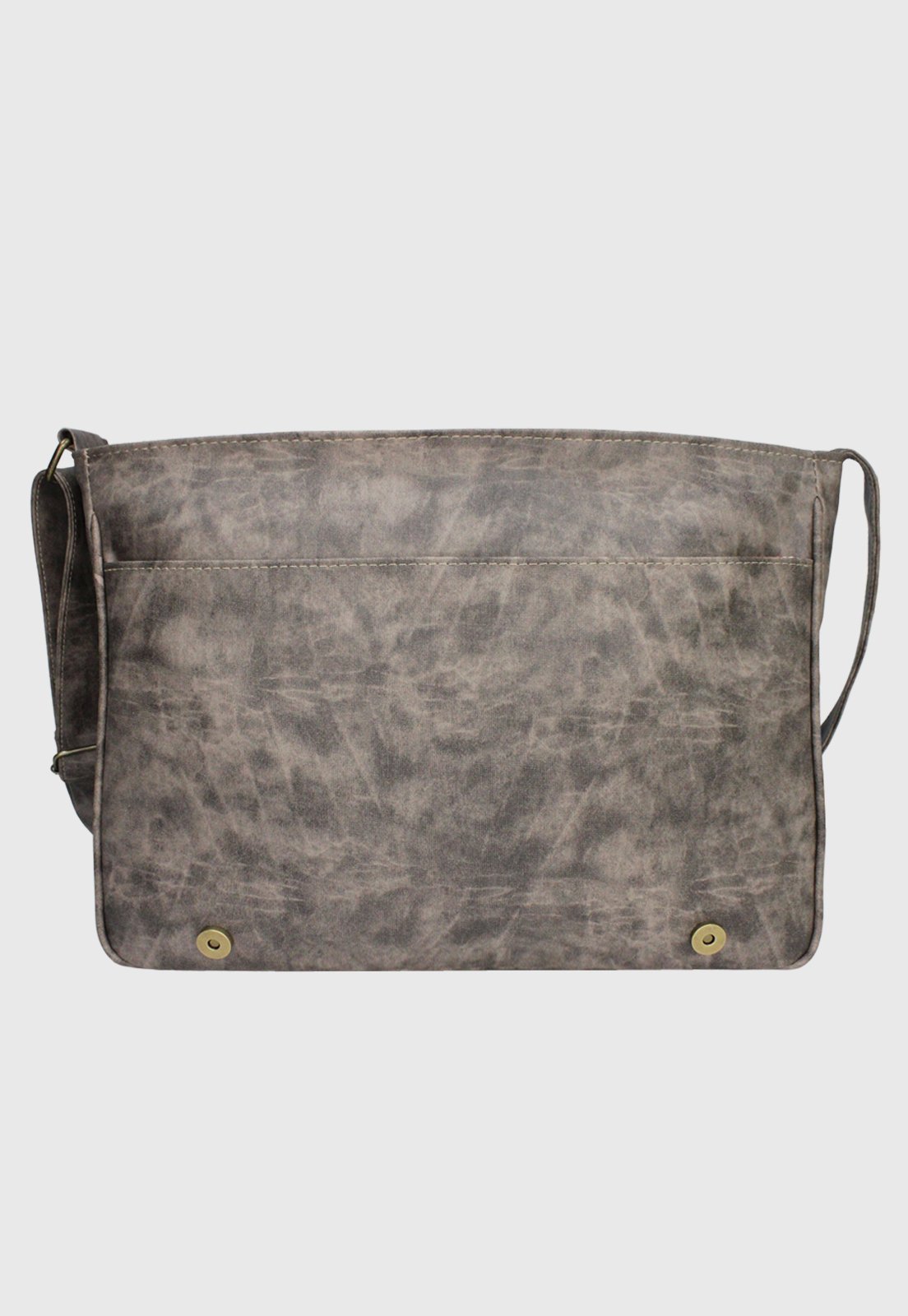 Lennas Bolsa Pasta Carteiro Vintage Rato A006 Cinza 4