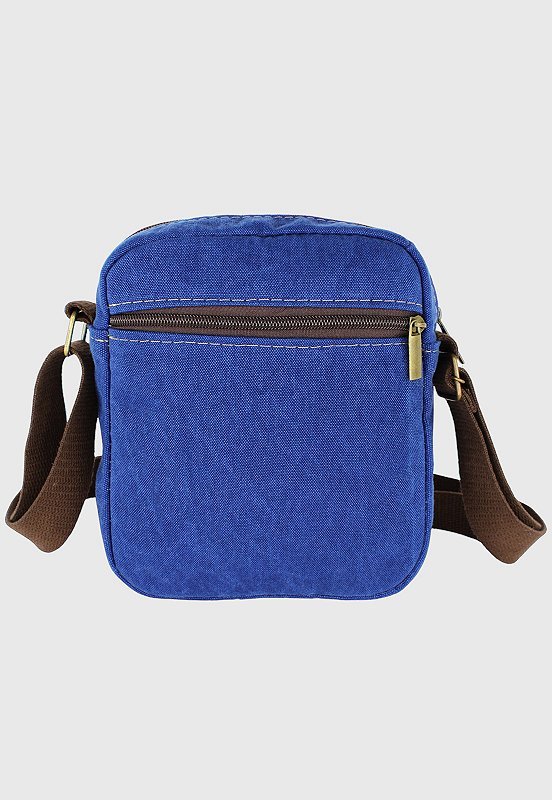 Lennas Shoulder Bag Bolsa Transversal De Lona Tamanho Pequeno Azul A009 Azul 4