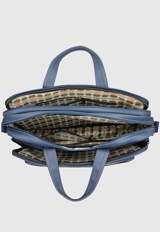 Lennas Bolsa de Mao Pasta Transversal Executiva para Notebook Azul A013 Azul 7