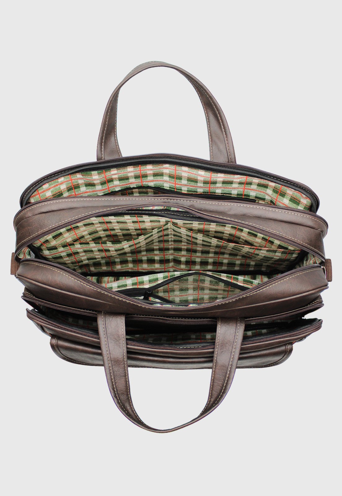 Lennas Bolsa de Mao Pasta Transversal Executiva para Notebook Marrom A013 Marrom 7