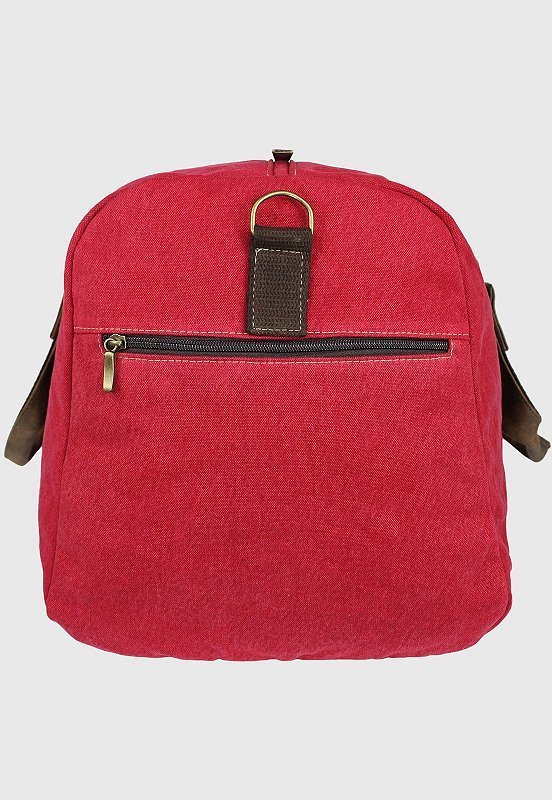 Bolsa De Mao Mala Transversal de Viagem Masculina Feminina Vermelha A014 Vermelho 4