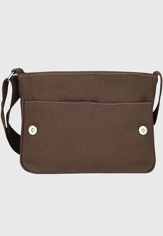 Pasta Lennas Mini Carteiro Transversal de Lona Marrom A020 Marrom 4