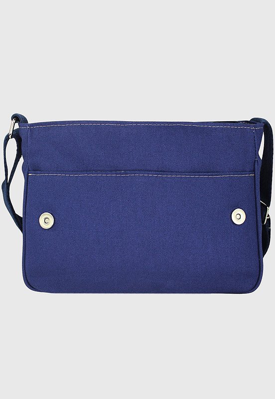 Pasta Lennas Mini Carteiro Transversal de Lona Azul A020 Azul 4