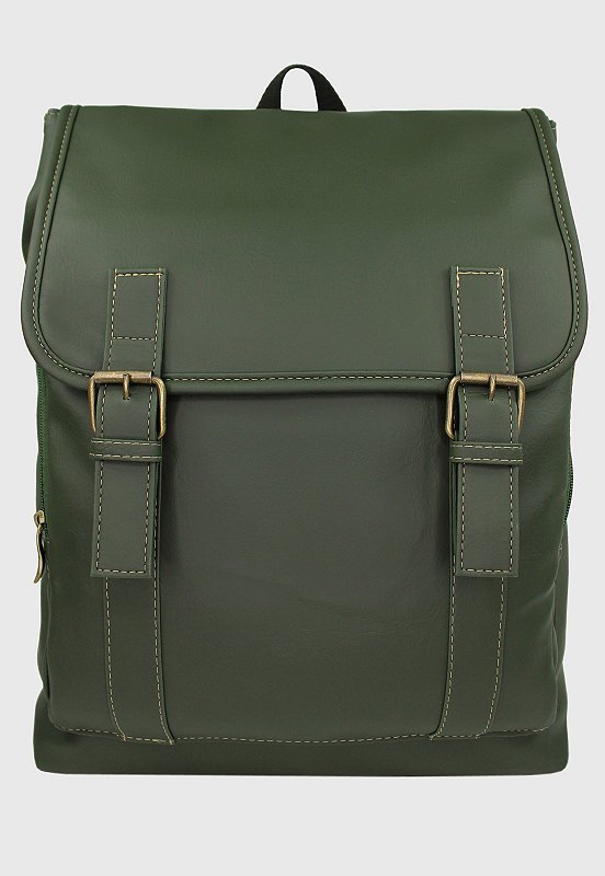 Lennas Mochila Executiva Vintage Material Sintetico Verde LE01 Verde 2