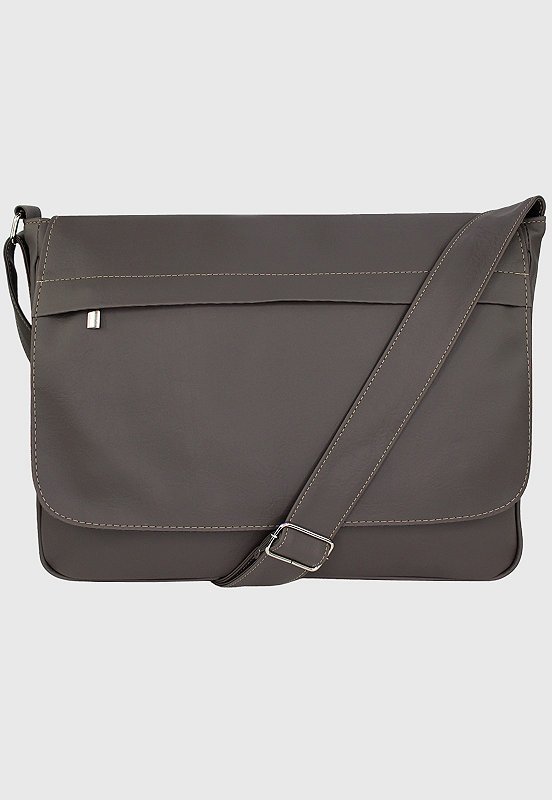 Lennas Pasta Carteiro Transversal Masculina Feminina Cinza LE02 Cinza 1