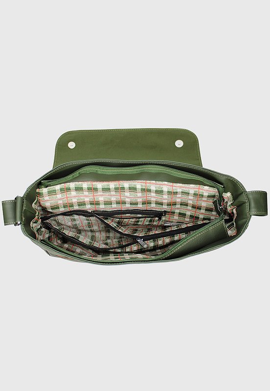 Lennas Pasta Carteiro Transversal Masculina Feminina Verde LE02 Verde 5