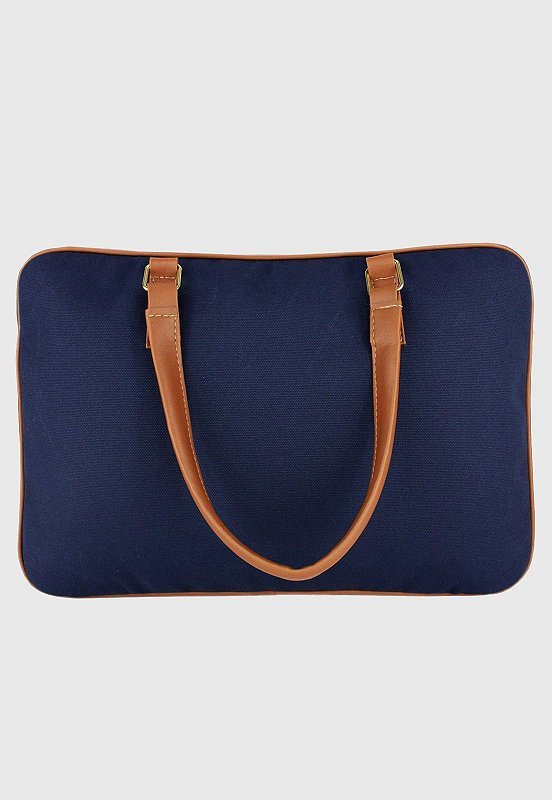 Lennas Pasta Maleta de Mao e Bolsa Transversal Para Notebook Azul LE04 Azul 3
