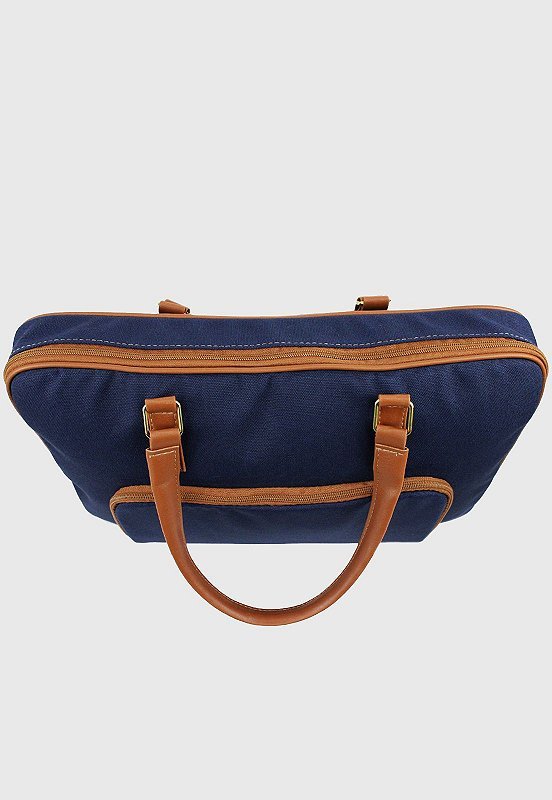 Lennas Pasta Maleta de Mao e Bolsa Transversal Para Notebook Azul LE04 Azul 5