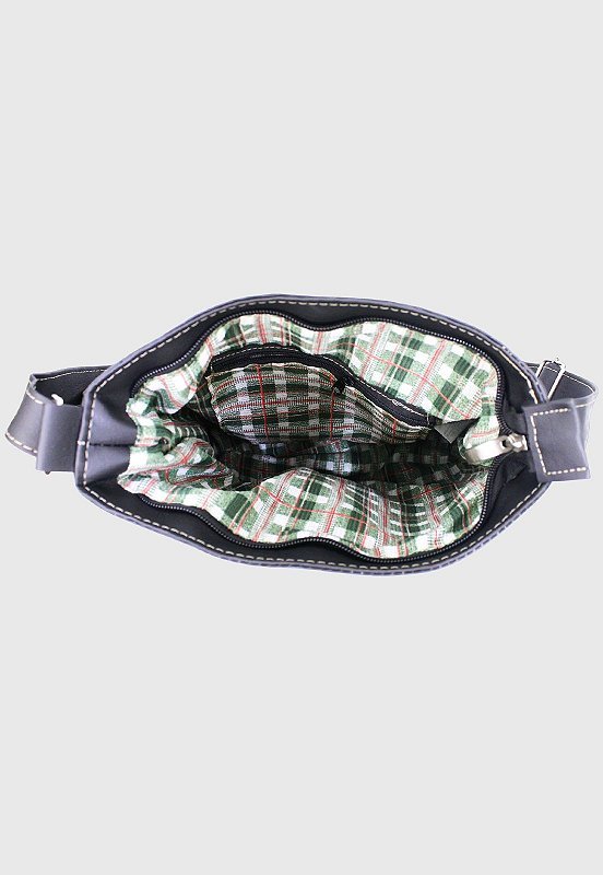 Bolsa Lennas Transversal Basica Tiracolo Feminina Masculina Preta LE05 Preto 6