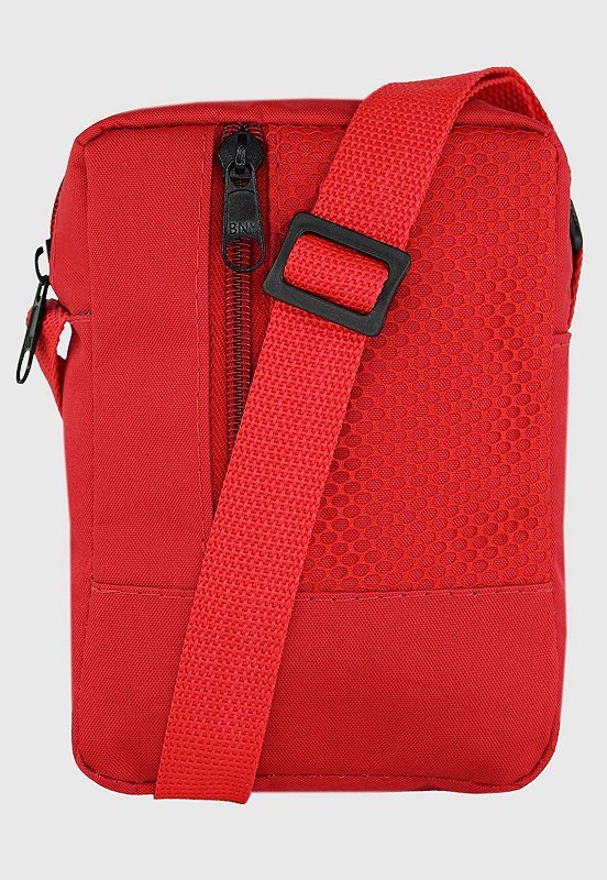 Lennas Shoulder Bag Bolsa Transversal Basica de Nylon Vermelha B066 Vermelho 1