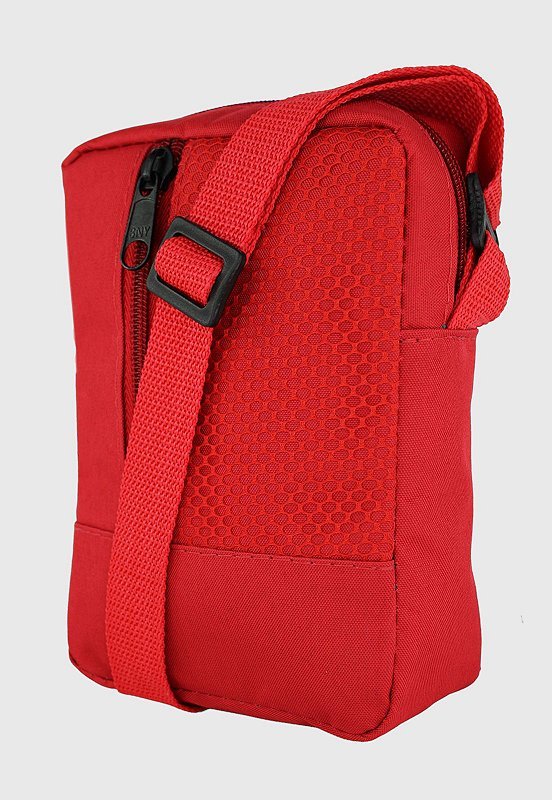 Lennas Shoulder Bag Bolsa Transversal Basica de Nylon Vermelha B066 Vermelho 2