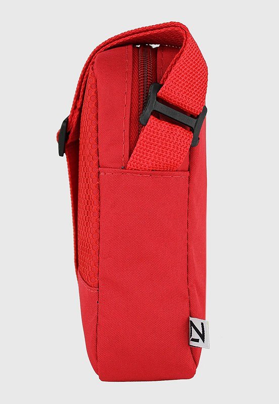 Lennas Shoulder Bag Bolsa Transversal Basica de Nylon Vermelha B066 Vermelho 3