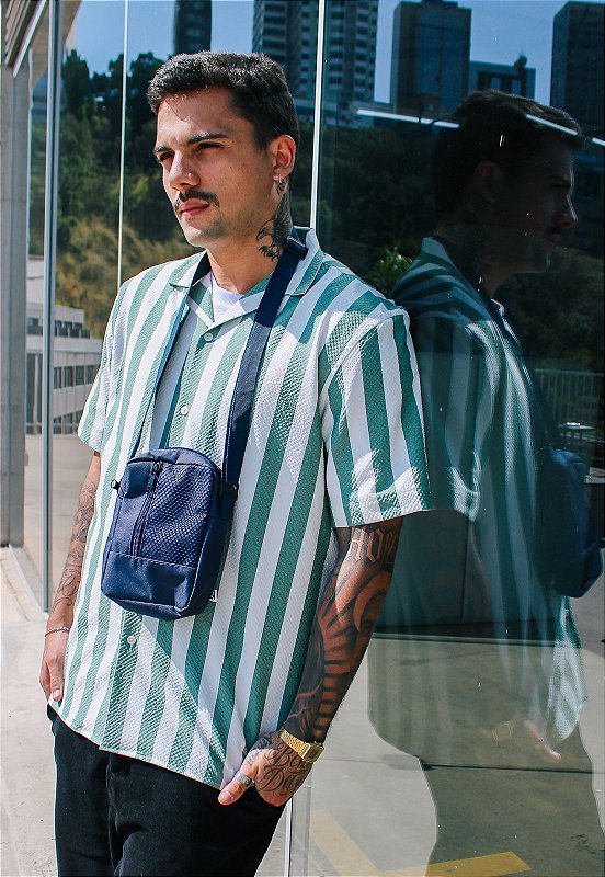 Lennas Shoulder Bag Bolsa Transversal Basica de Nylon Azul B066 Azul 6