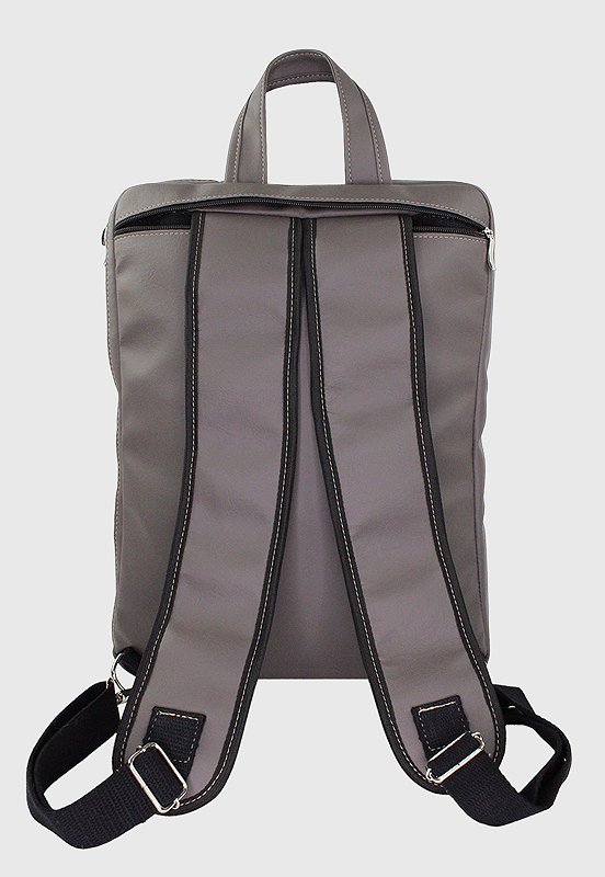 Bolsa Mochila Pasta Transversal Executiva Material Sintetico Cinza LE10 Cinza 5