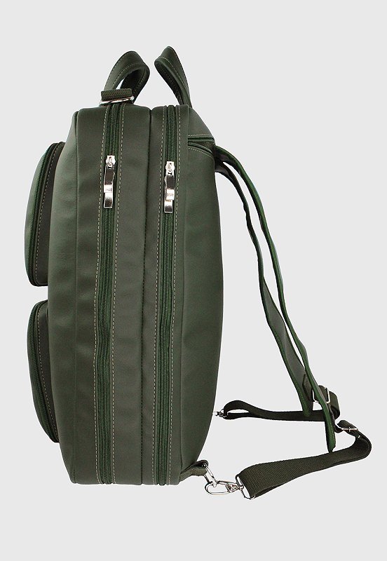 Bolsa Mochila Pasta Transversal Executiva Material Sintetico Verde LE10 Verde 3