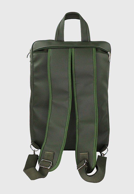 Bolsa Mochila Pasta Transversal Executiva Material Sintetico Verde LE10 Verde 5