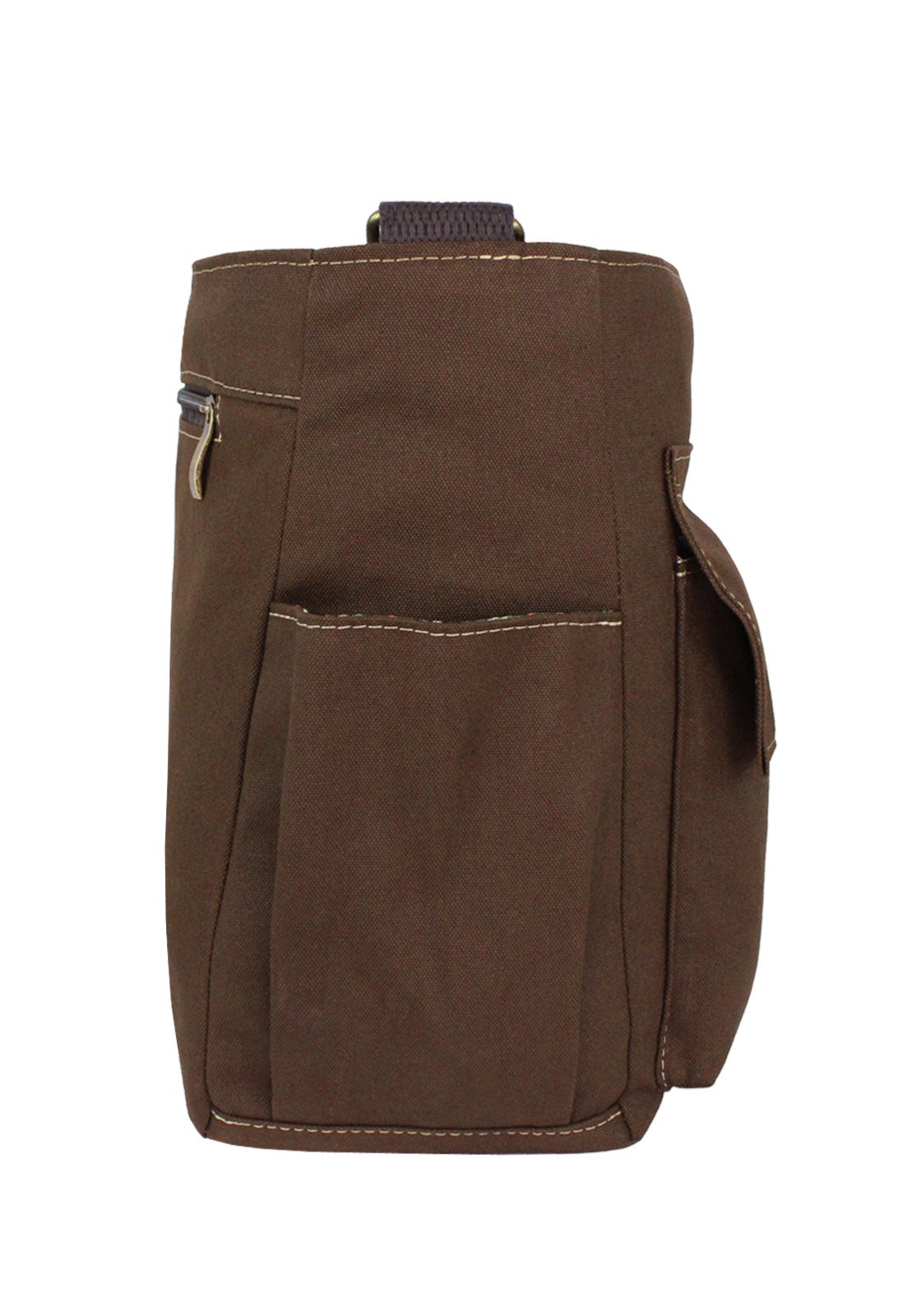 Lennas Bolsa Tote Bag Tiracolo de Lona Tamanho Grande Marrom A023 Marrom 3