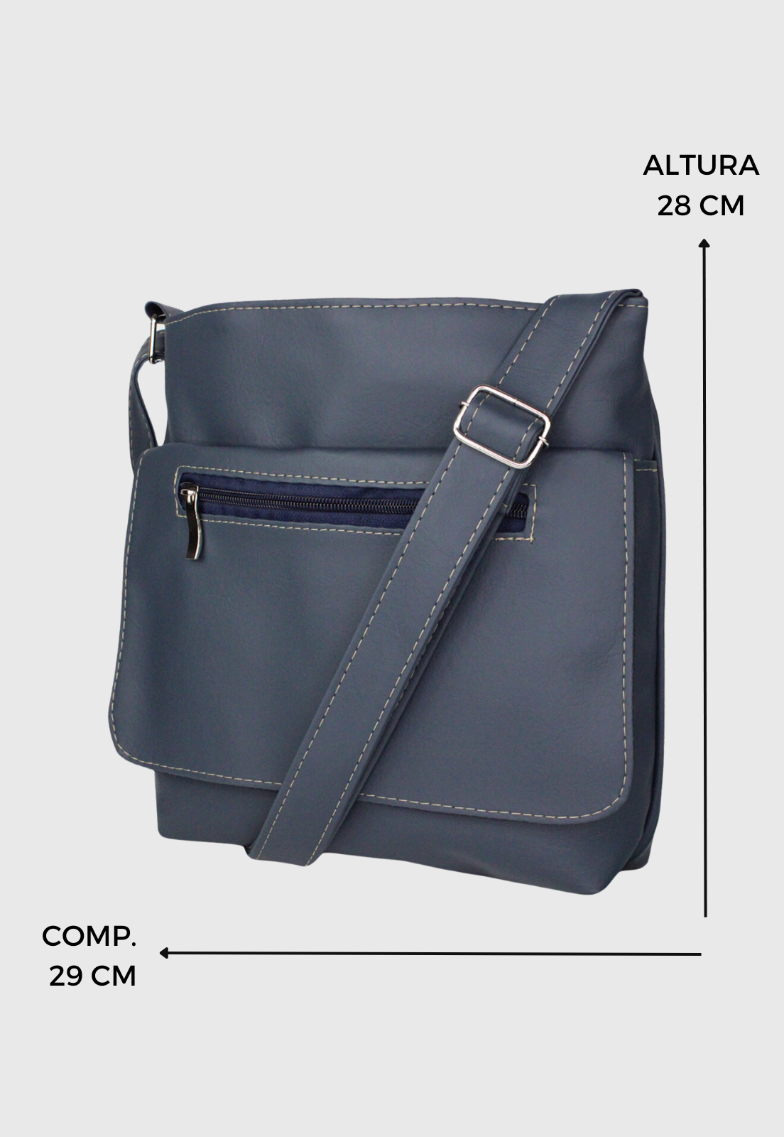 Lennas Bolsa Transversal Basica Material Sintetico Azul L007 Azul 2