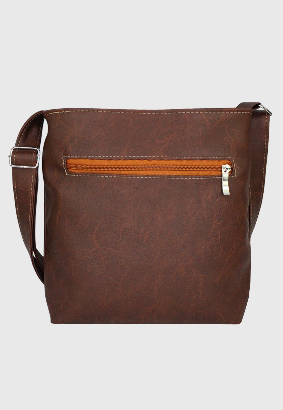 Lennas Bolsa Transversal Basica Material Sintetico Caramelo L007 Marrom 3