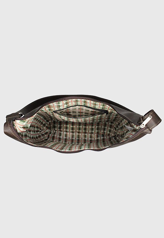 Hobo Bag Bolsa Transversal Tamanho Grande Casual Marrom LE11 Marrom 4