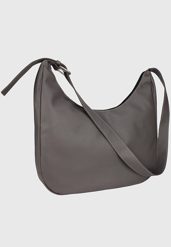 Hobo Bag Bolsa Transversal Tamanho Grande Casual Cinza LE11 Cinza 2
