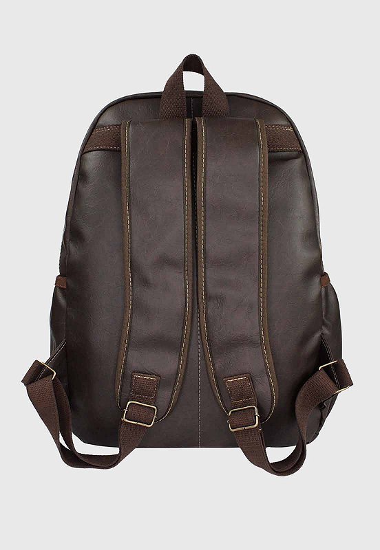 Lennas Mochila Executiva Basica Masculina Feminina Marrom LE12 Marrom 4