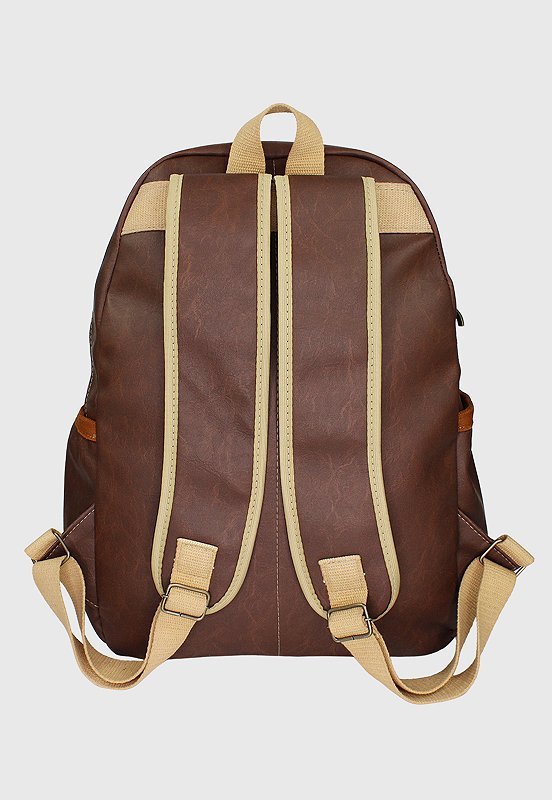 Lennas Mochila Executiva Basica Masculina Feminina Caramelo LE12 Marrom 4