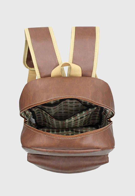 Lennas Mochila Executiva Basica Masculina Feminina Caramelo LE12 Marrom 5
