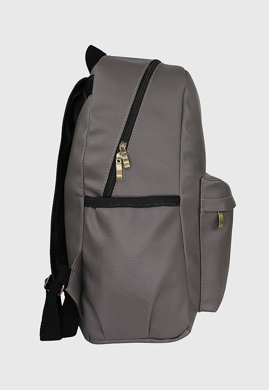 Lennas Mochila Executiva Basica Masculina Feminina Cinza LE12 Cinza 3