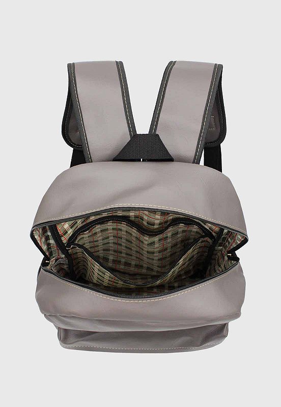 Lennas Mochila Executiva Basica Masculina Feminina Cinza LE12 Cinza 5