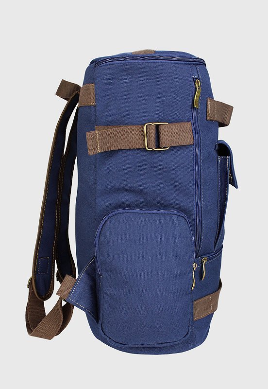 Lennas Mochila de Lona Grande Masculina Feminina Comporta Notebook Casual e Viagens Azul LE13 Azul 3