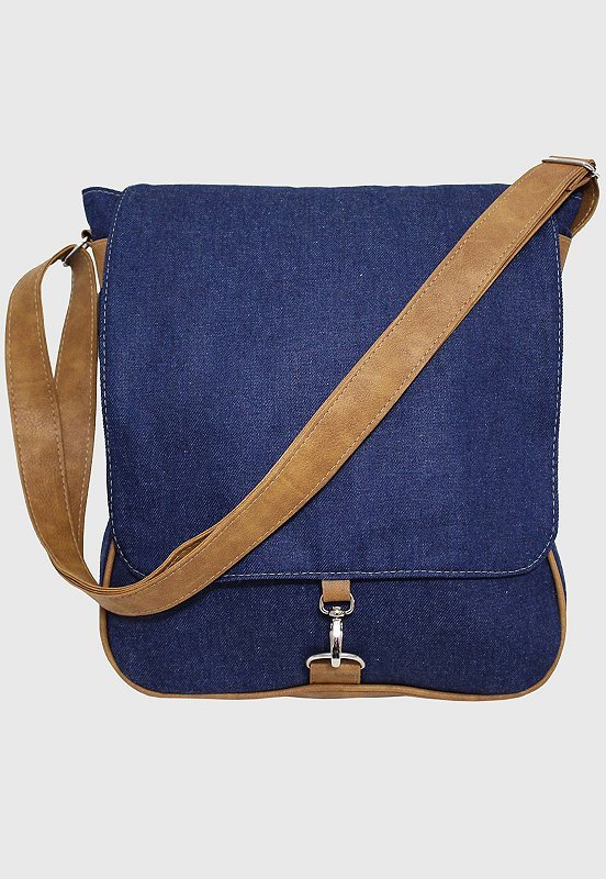 Lennas Bolsa Transversal de Jeans Azul Marinho L068