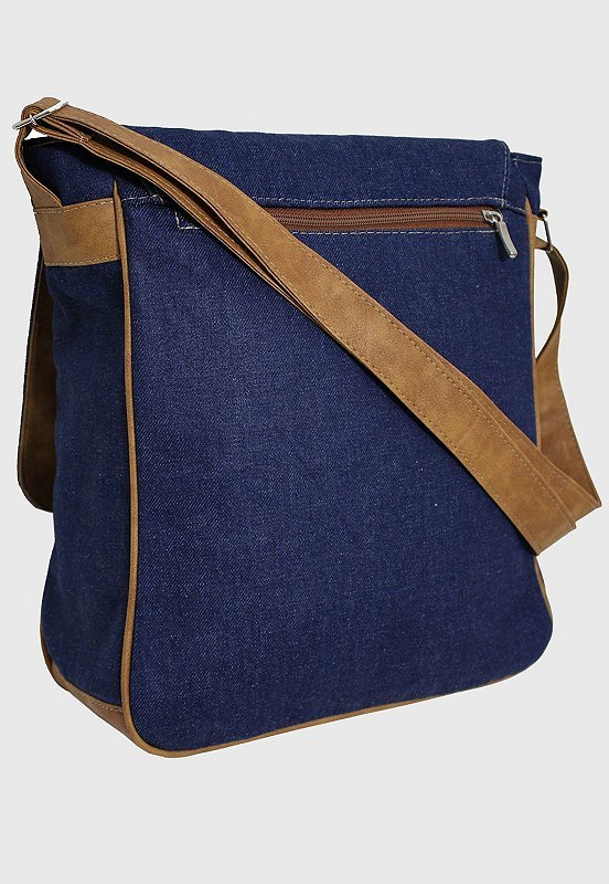 Lennas Bolsa Transversal de Jeans Azul Marinho L068 Azul 2