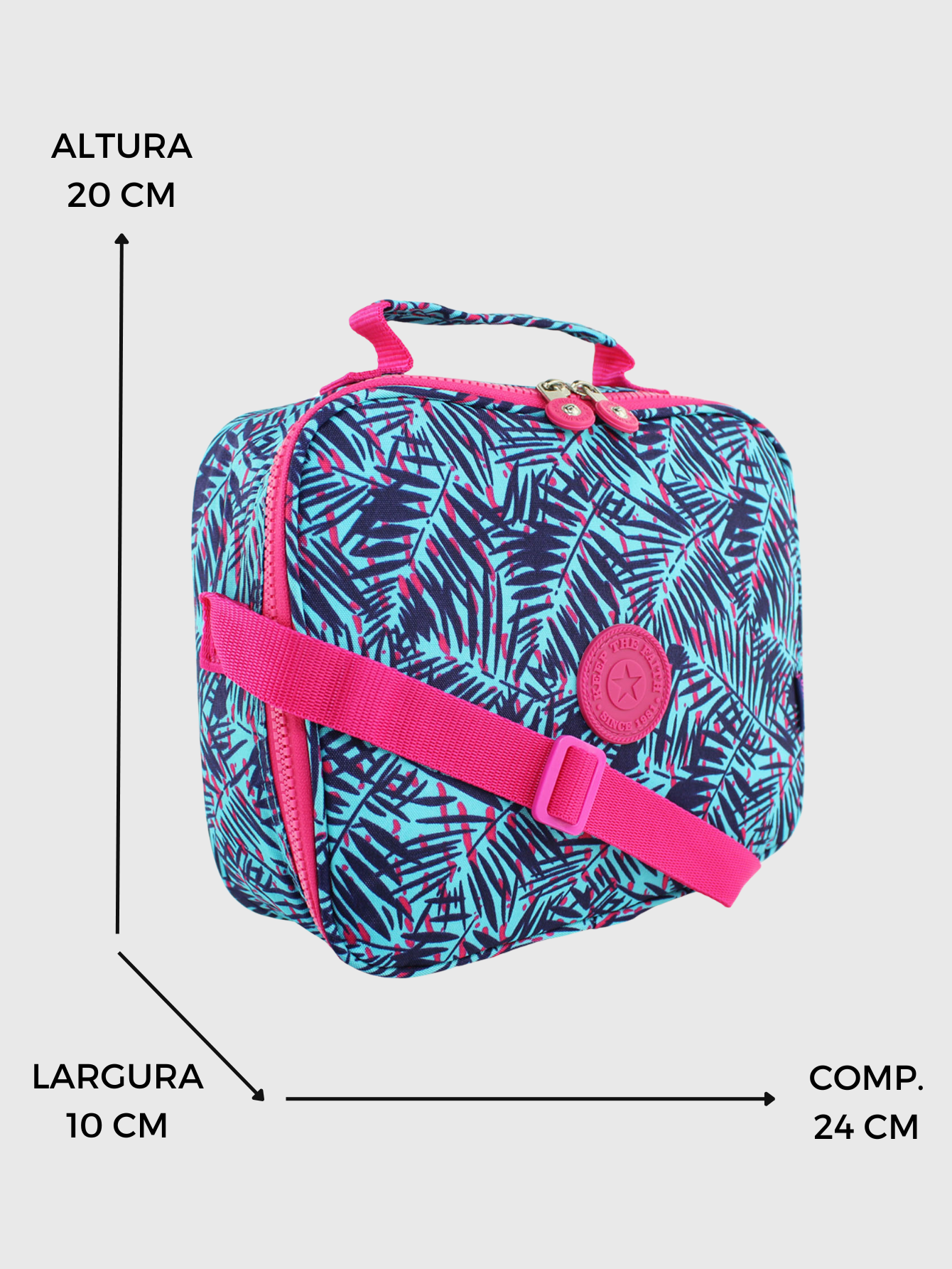 Lancheira Bolsa Termica Marmiteira Escolar Cor Azul B025 Azul 5