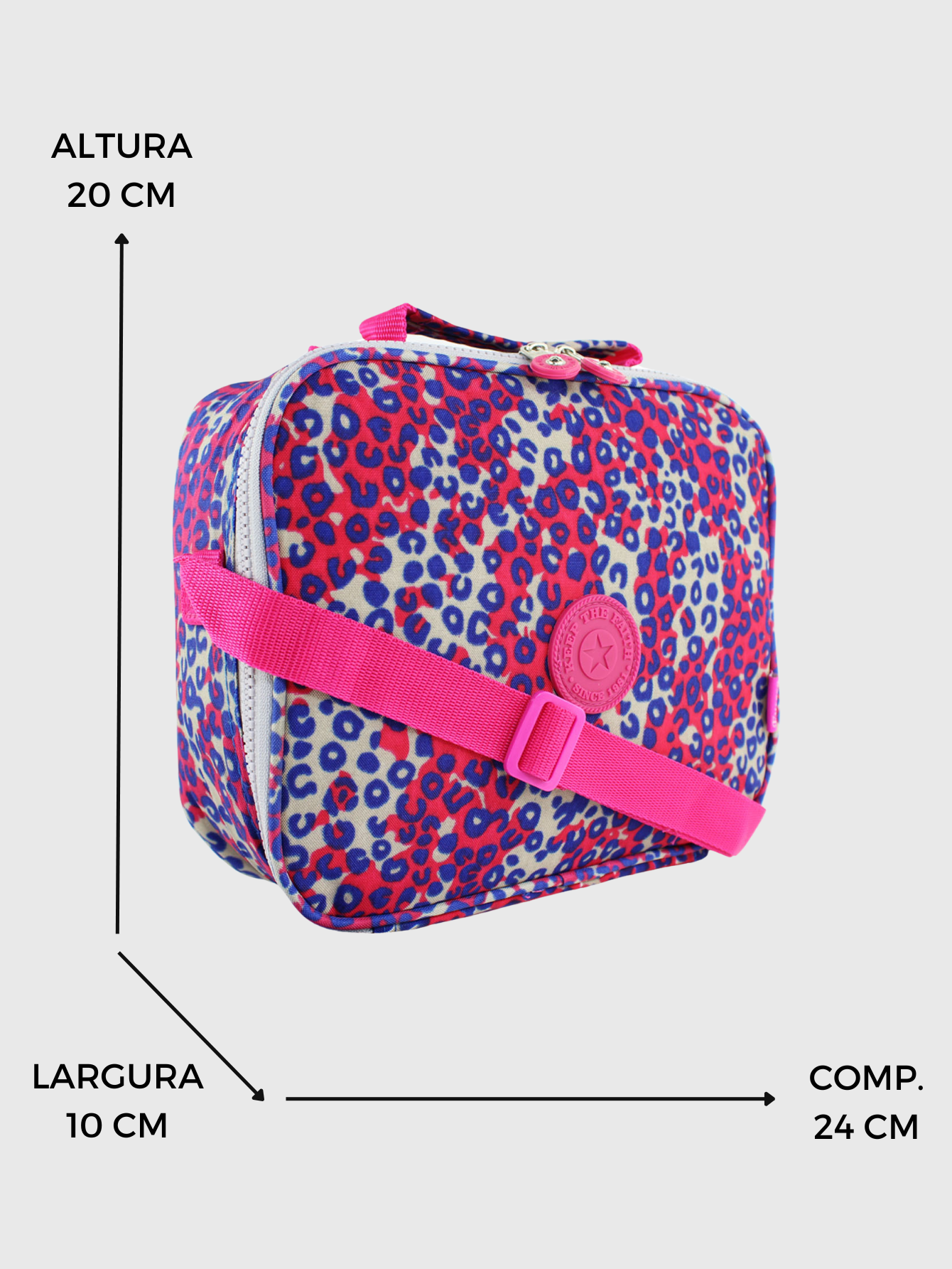 Lancheira Bolsa Termica Marmiteira Escolar Cor Pink B025 Rosa 5