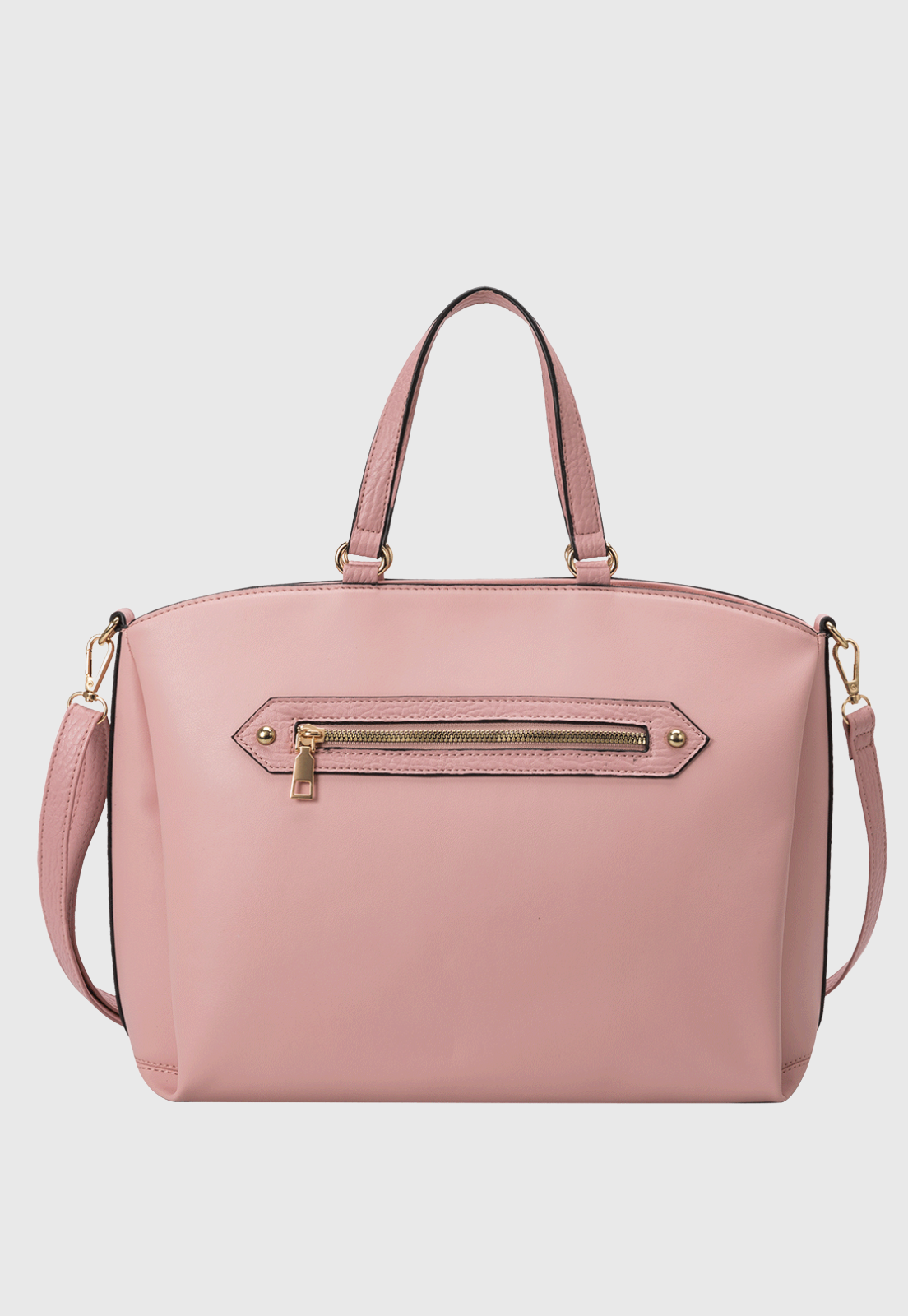 Bolsa Transversal e de Ombro Feminina Tote Bag Estilo Casual Rose B073