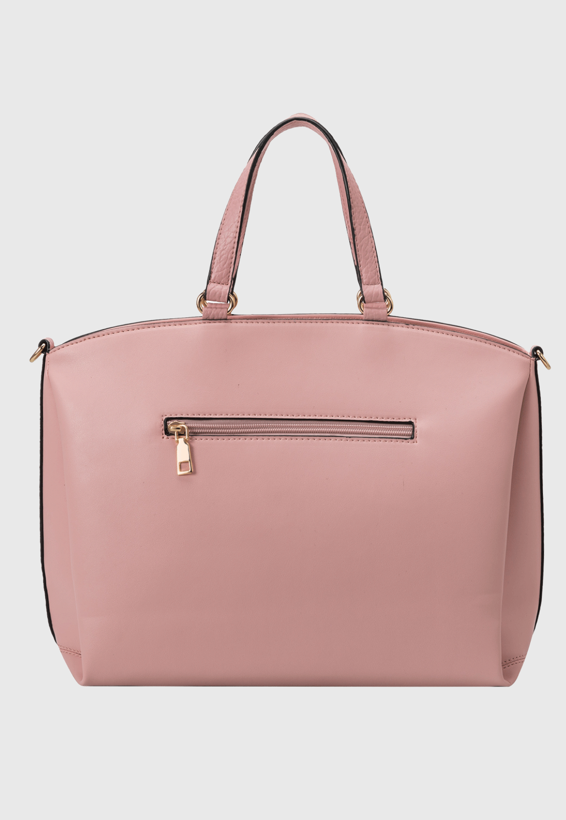 Bolsa Transversal e de Ombro Feminina Tote Bag Estilo Casual Rose B073 Rosa 2