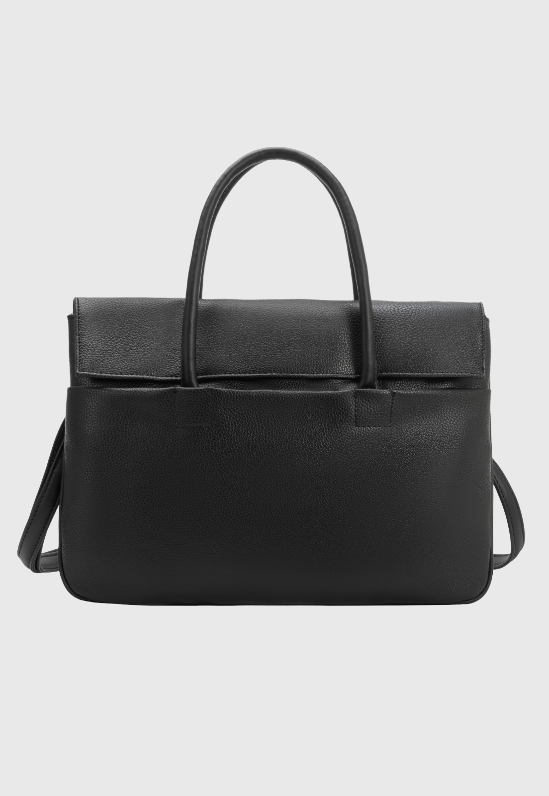 Bolsa Transversal e de Ombro Feminina Com Estilo Executivo Preta B075