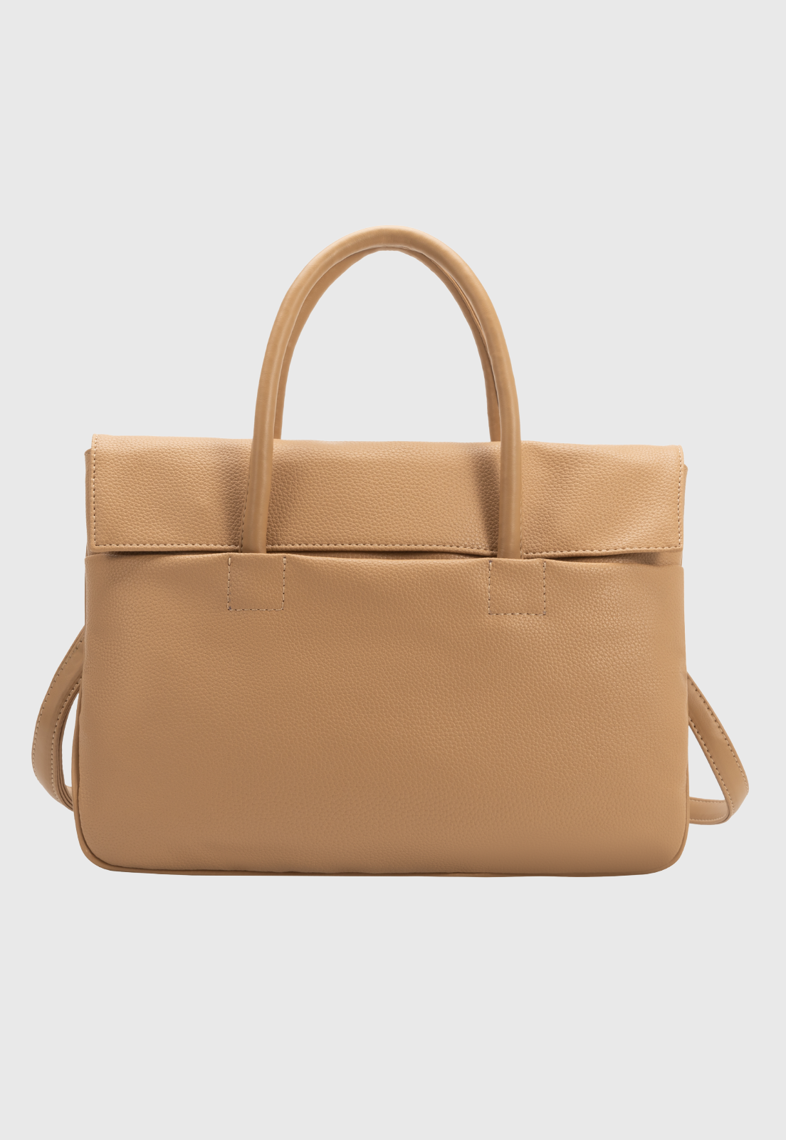 Bolsa Transversal e de Ombro Feminina Com Estilo Executivo Caqui B075