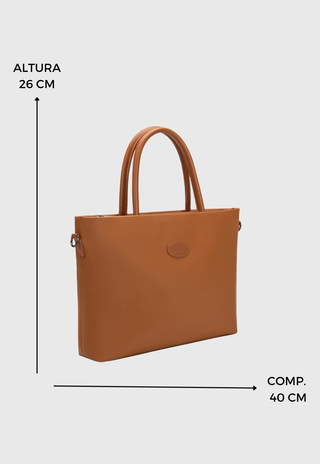 Bolsa Feminina Transversal e de Ombro Tote Bag de Nylon Caramelo B076 Bege 2