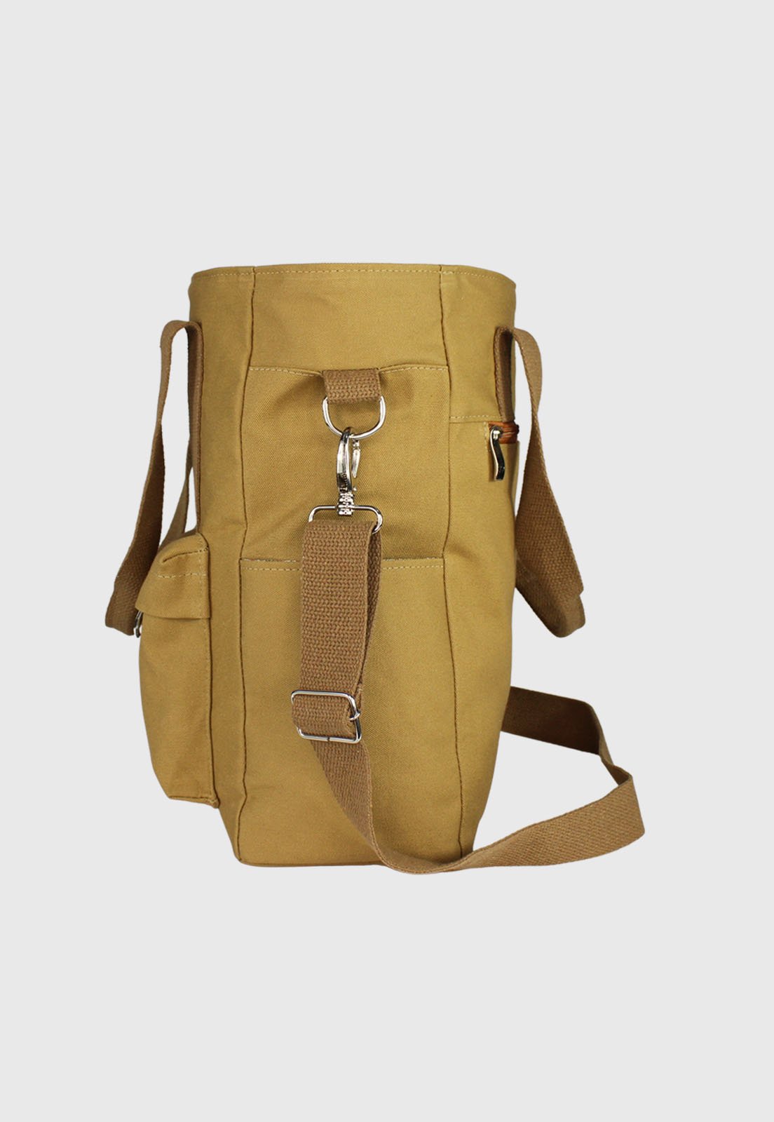 Lennas Bolsa Transversal e de Ombro Tote Bag de Lona Caqui A025 Bege 4