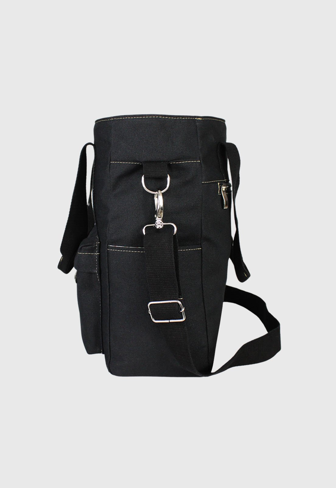 Lennas Bolsa Transversal e de Ombro Tote Bag de Lona Preta A025 Preto 4