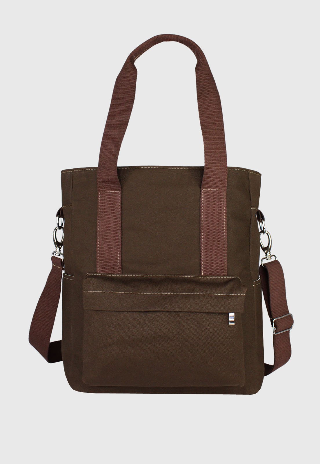 Lennas Bolsa Transversal e de Ombro Tote Bag de Lona Marrom A025 Marrom 1