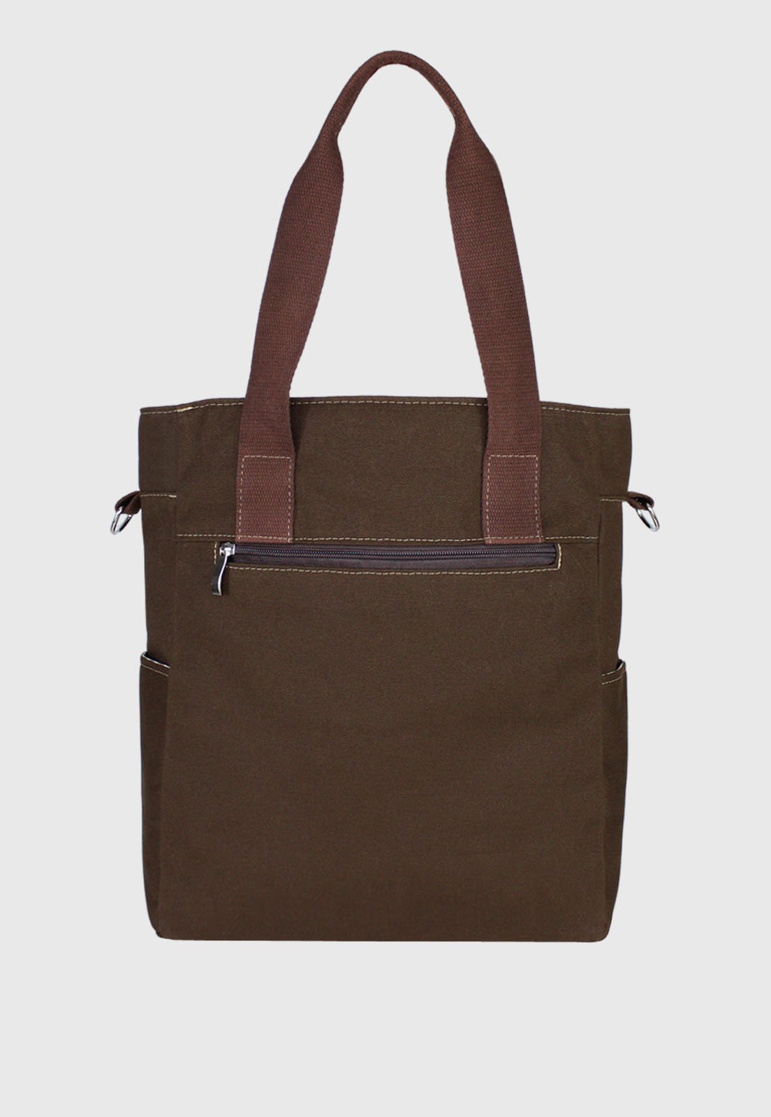 Lennas Bolsa Transversal e de Ombro Tote Bag de Lona Marrom A025 Marrom 3