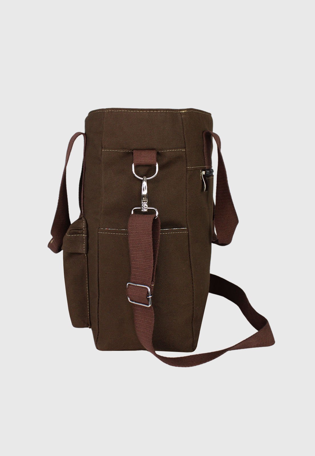 Lennas Bolsa Transversal e de Ombro Tote Bag de Lona Marrom A025 Marrom 4