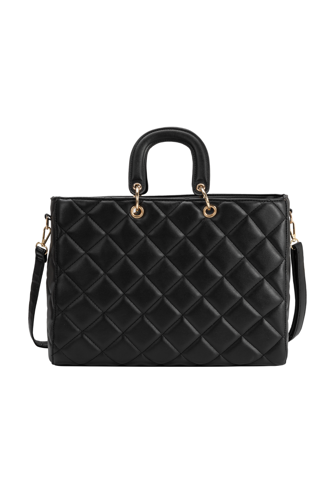 Lennas Bolsa Transversal e de Mao Feminina Shopper Bag Casual Preta B078 Preto 1