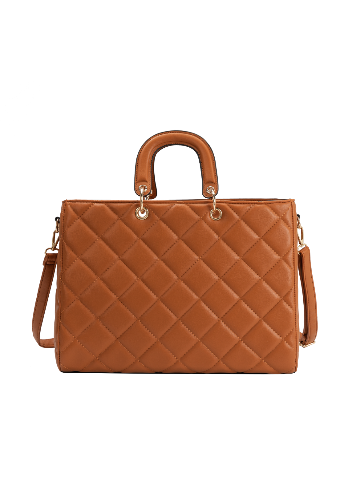 Lennas Bolsa Transversal e de Mao Feminina Shopper Bag Casual Caramelo B078