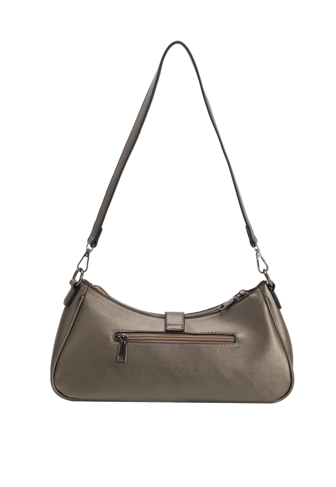 Lennas Bolsa Transversal e de Ombro Feminina Fashion com Fivelas Ouro Velho B079 Dourado 3